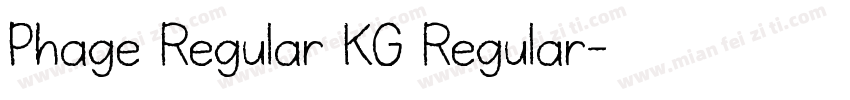 Phage Regular KG Regular字体转换